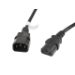 Lanberg CA-C13E-11CC-0030-BK power cable Black 3 m C13 coupler C14 coupler