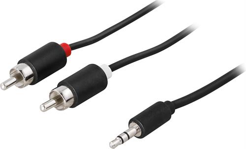 EU Product - Audio cable, 3.5mm jack - 2xRCA jack 5m, black thumbnail