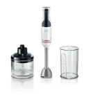Bosch Serie 4 MSM4W420 blender 0.6 L Immersion blender 800 W Black, Transparent, White