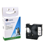 G&G 15568 labelprinter-tape Zwart op wit D1