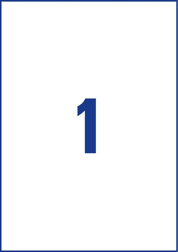 Avery L7567-25 self-adhesive label Rounded rectangle Permanent Transparent 25 pc(s)