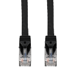 AddOn Networks 6in Black CAT 6A PVC Ethernet Cable Snagless Easy Boot RJ-45 M/M