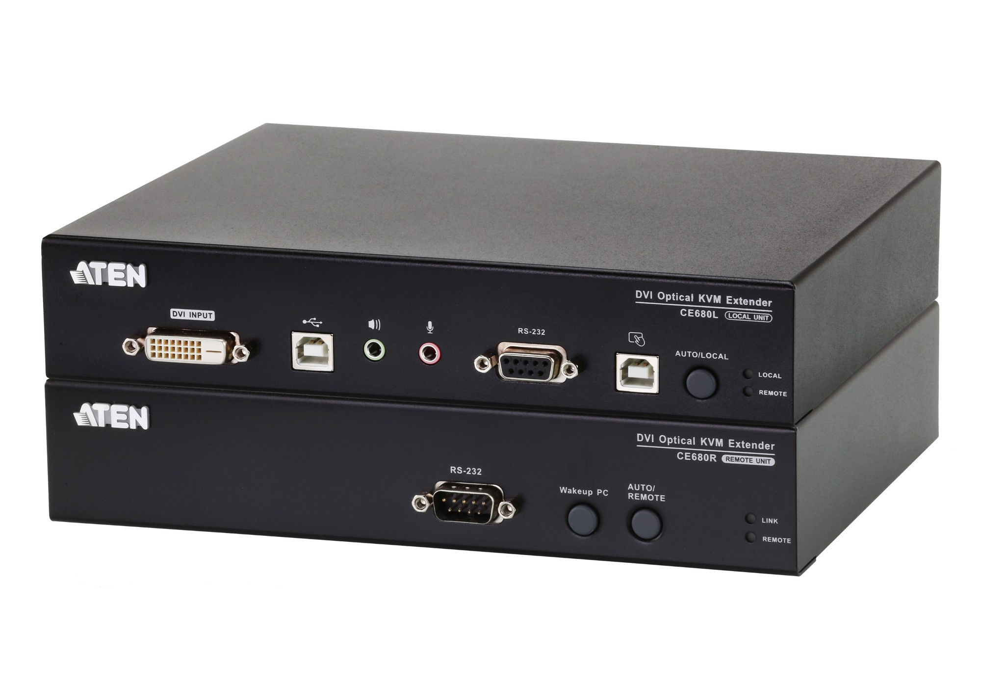 ATEN CE680 KVM switch Rack mounting Black