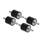 DeLOCK 60799 mounting kit Black, Steel Steel, Rubber