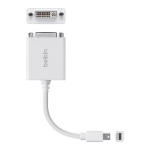 Belkin F2CD051B cable gender changer Apple mini-DisplayPort 1 x 24 pin digital DVI White