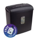 Swordfish 800XC-P4 Cross Cut Shredder with a Free 240ml Bottle of Oil
