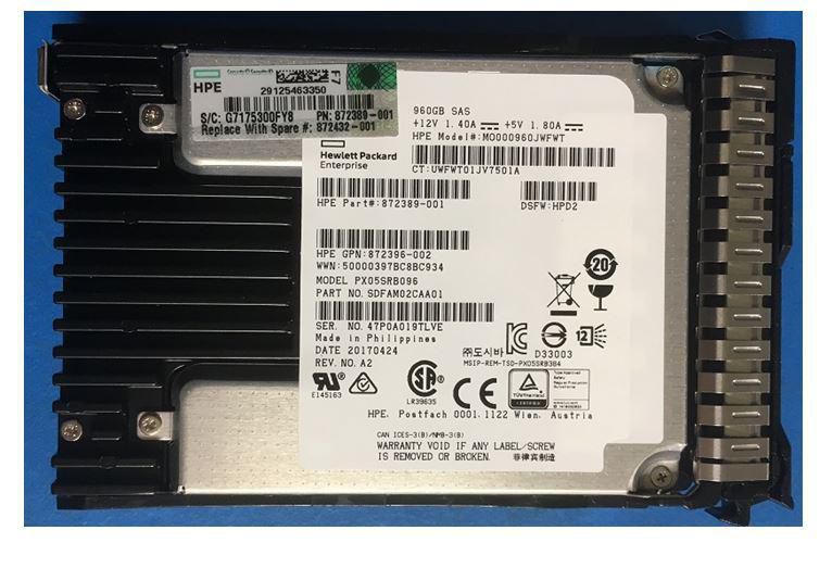Image of HPE 900GB SAS 12G SFF RI DS SC