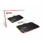MSI AGILITY GD60 RGB Pro Gaming Mousepad '386mm x 290mm, Pro Gamer Silk Surface, Iconic Dragon design, Anti-slip and shock-absorbing rubber base, RGB edges'
