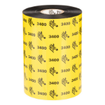 Zebra 3400 Wax-Resin thermal ribbon 450 m Black