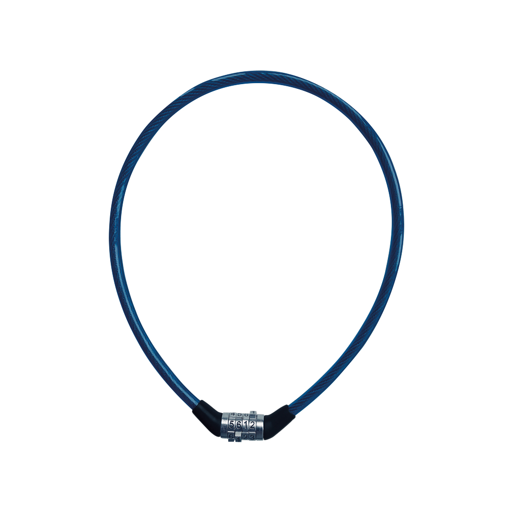 Image of Rieffel 8-650C BLUE - Cable lock - Black - Blue - Steel - 4 digit...