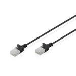 Digitus CAT 6 U-UTP Slim patch cable, 1 m, black