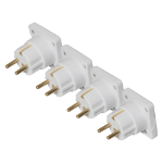 Maplin UK to European Travel Adapter Plug - Pack of 4