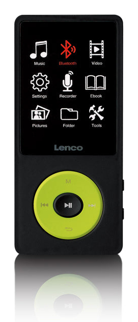 Lenco Xemio-860GN MP3 player 8 GB Black. Lime