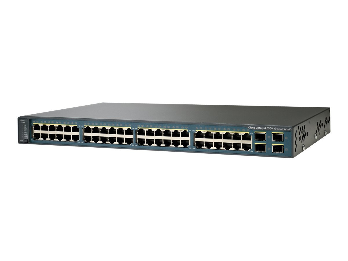 Cisco WS-C3560V248PSE-RF 48-Port Gigabit 1U Network Switch