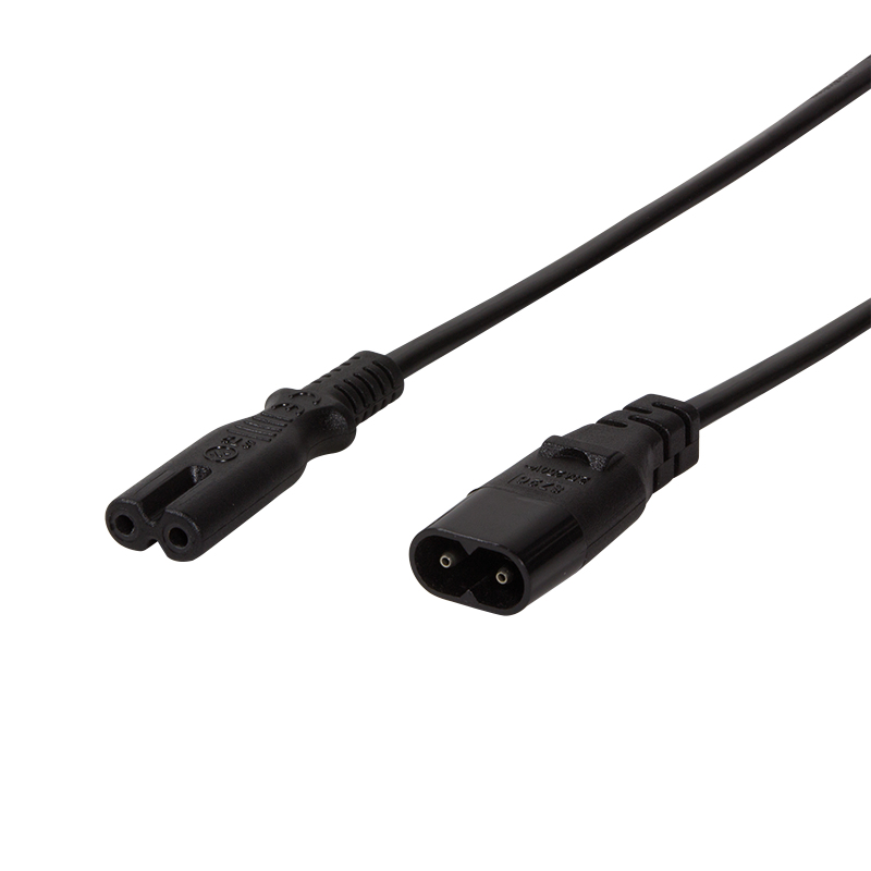 Image of LogiLink 2m, IEC 60320-C8/IEC 60320-C7 Black C7 coupler C8 coupler