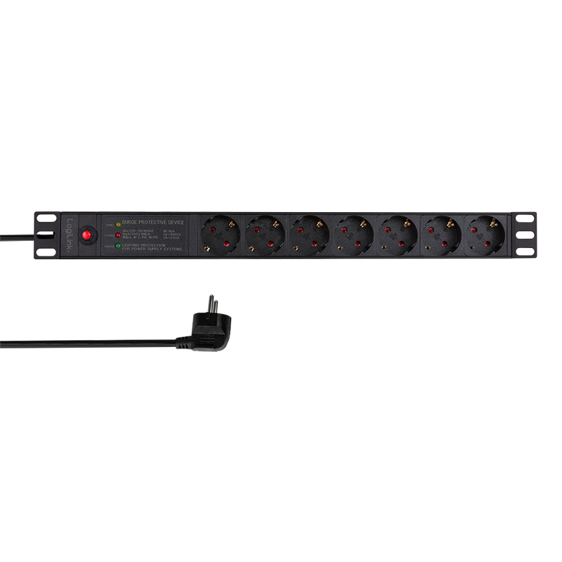 PDU7C02 power distribution unit (PDU) 7 AC outlet(s) 1U Black