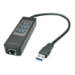 Lindy 43176 interface hub USB 3.2 Gen 1 (3.1 Gen 1) Type-A 5000 Mbit/s Black