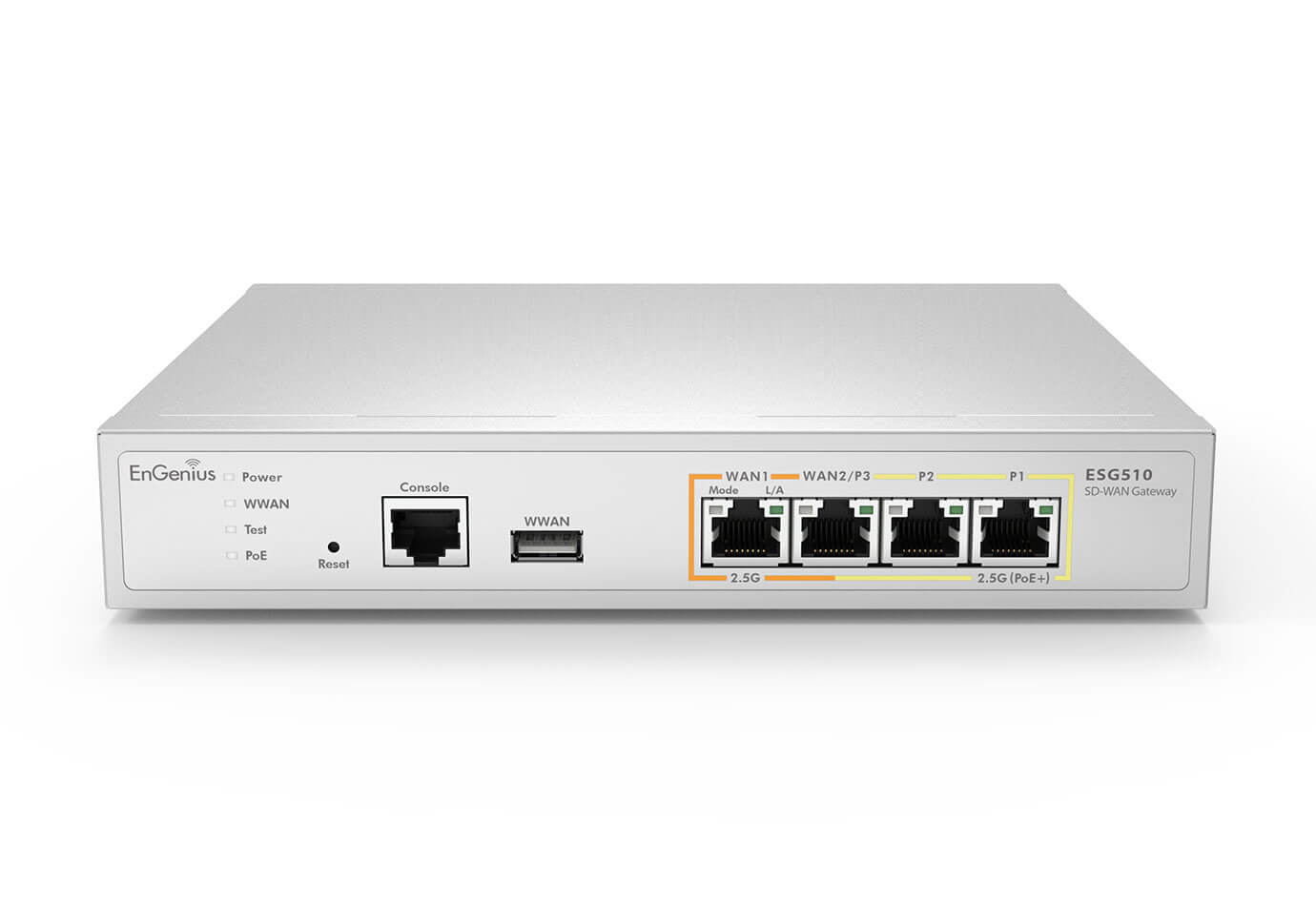 ESG510 ENGENIUS Cloud Managed Security Gateway 2 x GbE LAN & 2 WAN - ESG510 - Gateway - Amount of ports: