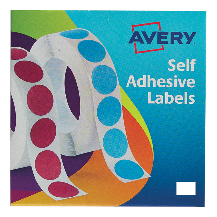 Avery Labels On Roll 12x18mmWht 24 415