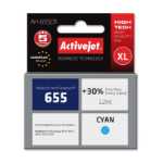 Activejet AH-655CR ink (replacement for HP 655 CZ110AE; Premium; 12 ml; cyan)