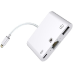 Microconnect LIGHT-HUB2 laptop dock/port replicator White