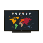 Sharp PN-65HC1 interactief whiteboard 165,1 cm (65") 3840 x 2160 Pixels Touchscreen Zwart HDMI