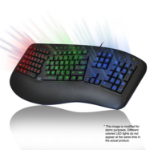 Adesso Tru-Form 150 - 3-Color Illuminated Ergonomic Keyboard