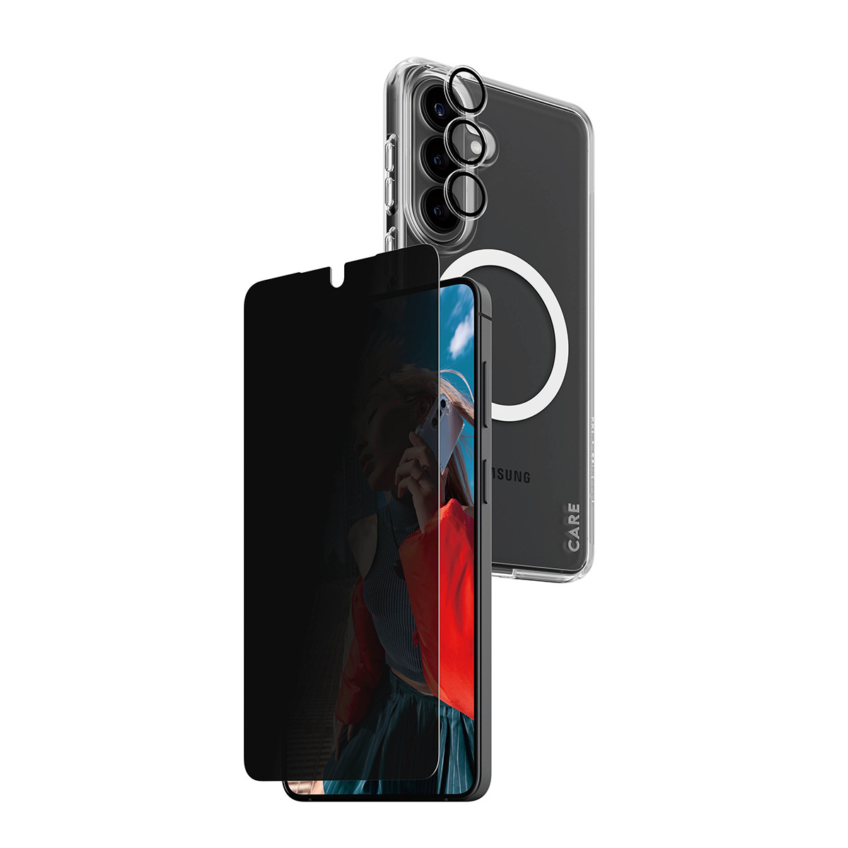 PanzerGlass ® | CARE™ by ® Privacy 3-in-1 Bundle Samsung Galaxy S26+
