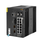HPE Aruba Networking CX 4100i 12p 1GbE 8p Class4 PoE and 4p Class6 PoE 2p SFP+ DIN Mount Managed L2 Gigabit Ethernet (10/100/1000) Power over Ethernet (PoE) 4U Zwart