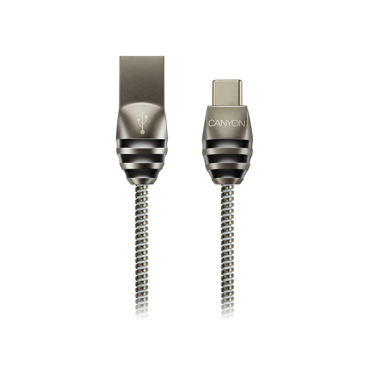 Canyon CNS-USBC5DG USB cable 1 m USB 2.0 USB A USB C Black, Grey