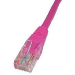 Cables Direct 0.5m CAT5e UTP networking cable Pink