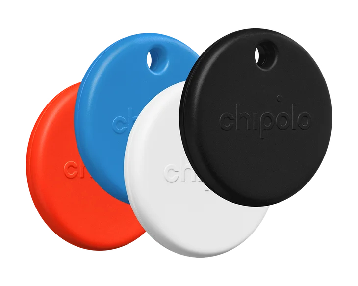 Chipolo POP Item Finder Black. Red. Blue. White