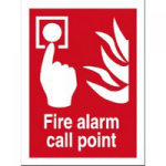 SECO by Stewart Superior SECO Fire Fighting Rquipment Safety Sign Fire Alarm Call Point Self Adhesive Vinyl 150 x 200mm - FF073SAV-150X200