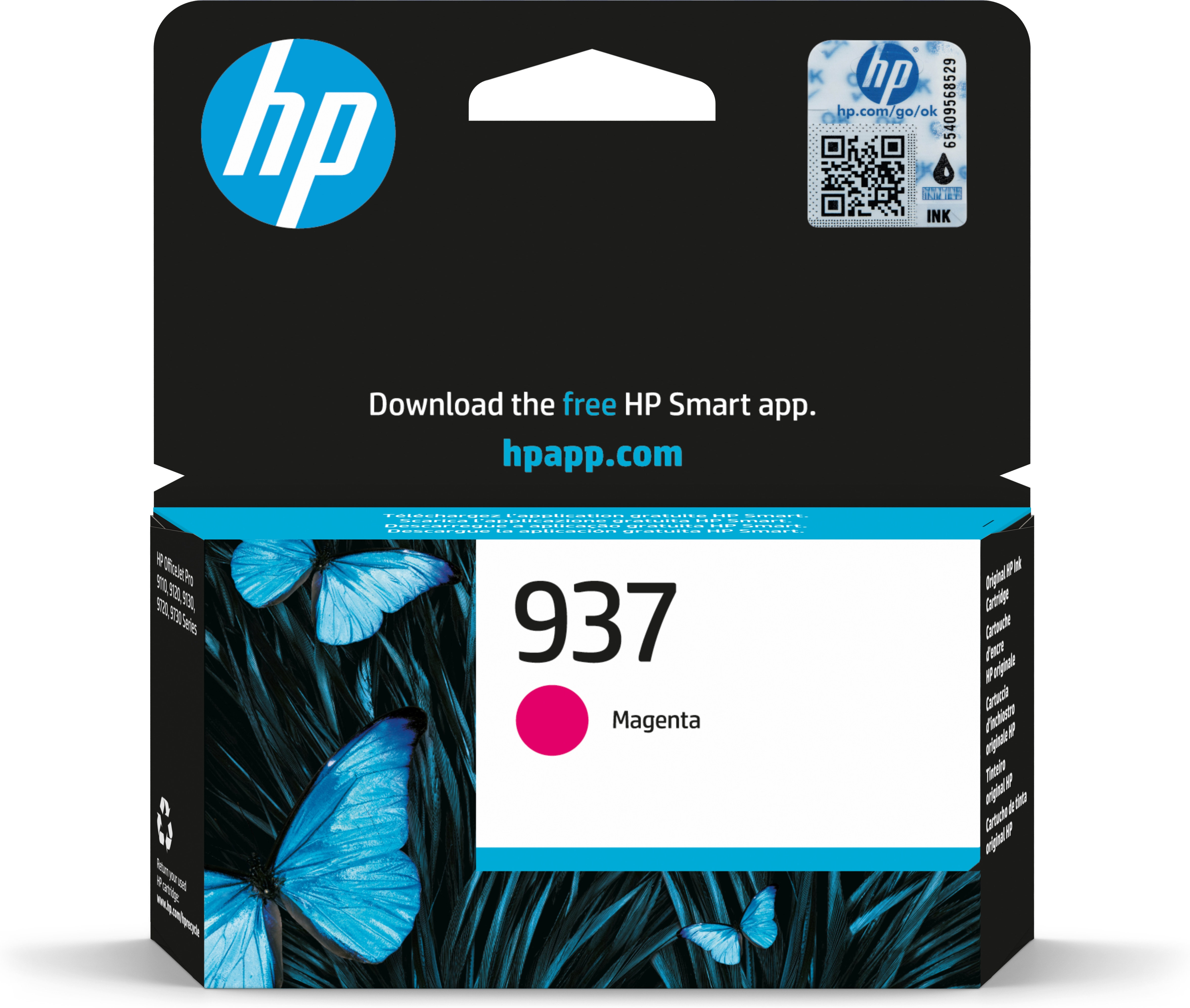 Image of HP 4S6W3NE/937 Printhead cartridge magenta, 800 pages ISO/IEC...