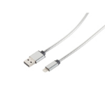 shiverpeaks 14-13001 - 1 m - Lightning - USB A - Silver - Straight - Straight