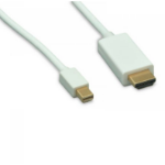 eNet Components HDMIM-MDPM-WH-6F video cable adapter 70.9" (1.8 m) Mini DisplayPort HDMI White