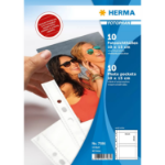 HERMA Fotophan transparent photo pockets 10x15 cm landscape white 10 pcs.
