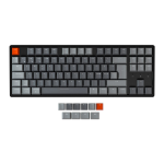 Keychron K8 tangentbord USB + Bluetooth QWERTY Nordic Svart, Grå, Orange