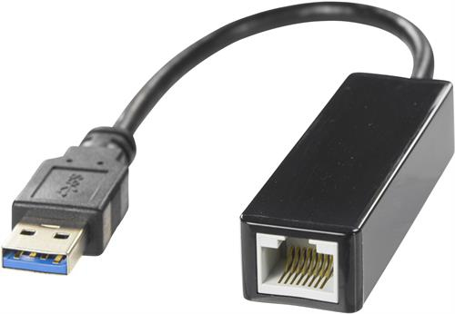 USB3-GIGA5 DELTACO USB3-GIGA5 - Wired - USB - Ethernet - 1000 Mbit/s - Black