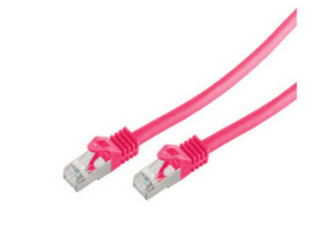EU Product - RJ45 Patchkabel S/FTP, Cat7 LSZH 10m magenta thumbnail