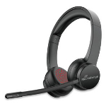 MediaRange MROS307 headphones/headset Wireless Head-band Calls/Music USB Type-C Bluetooth Black
