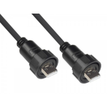 Alcasa IC04-U202 USB-kabel 1 m USB 2.0 USB A Mini-USB A Zwart