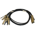 Fujitsu 1m, QSFP+/4XSFP+ InfiniBand/fibre optic cable QSFP+ 4XSFP+ Black