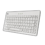 Adesso AKB-110W keyboard USB + PS/2 QWERTY White