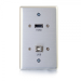 C2G 39874 wall plate/switch cover Aluminum