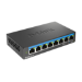 D-Link DMS-108 Unmanaged L2 2.5G Ethernet (100/1000/2500) Black
