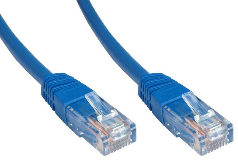 Photos - Cable (video, audio, USB) Cables Direct Cat6 U/UTP networking cable Blue 2 m U/UTP  ERT-602B (UTP)