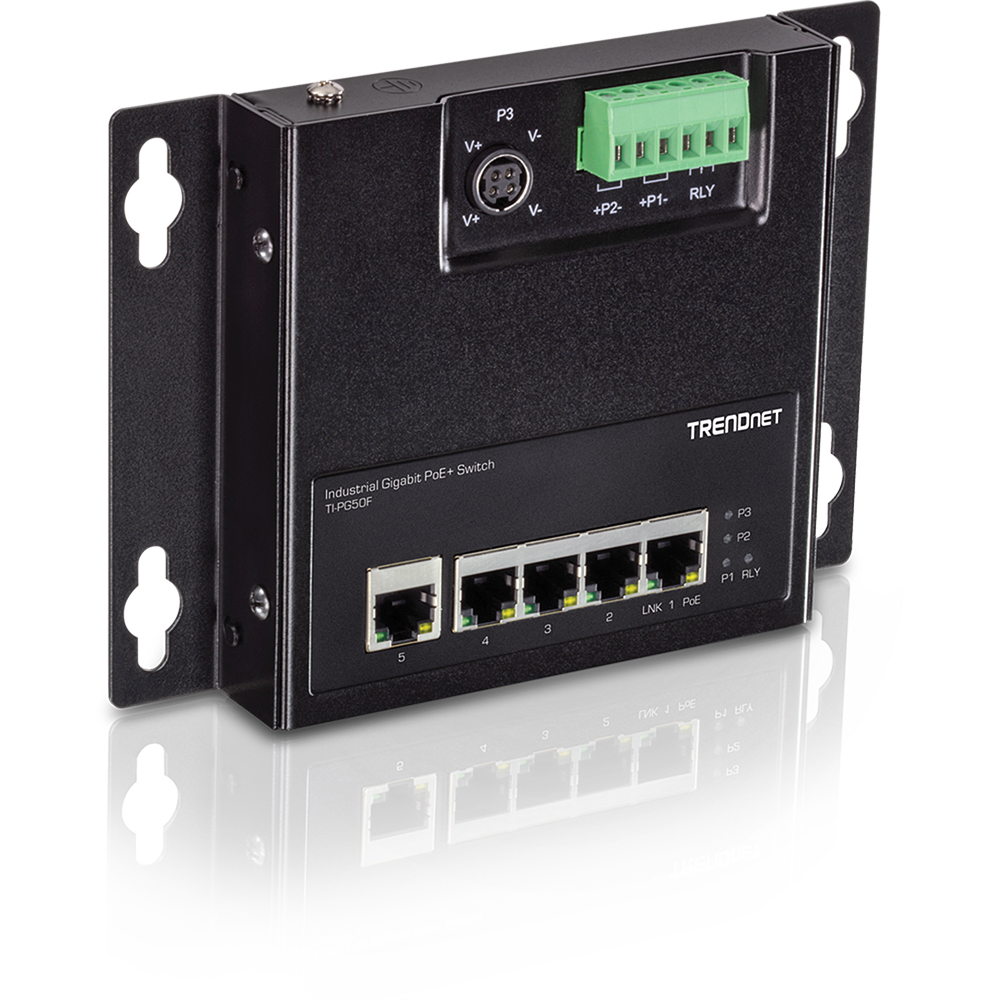 Photos - Switch TRENDnet TI-PG50F network  Unmanaged Power over Ethernet  B (PoE)