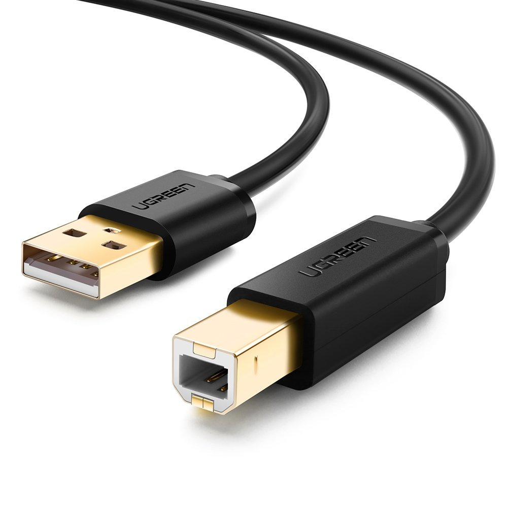 Image of Ugreen 10351 USB cable 3 m USB 2.0 USB A USB B Black