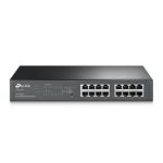 TP-Link TL-SG1016PE network switch Managed Gigabit Ethernet (10/100/1000) Power over Ethernet (PoE) Black